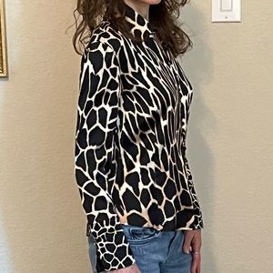 Roberto Cavalli animal print top Size Small